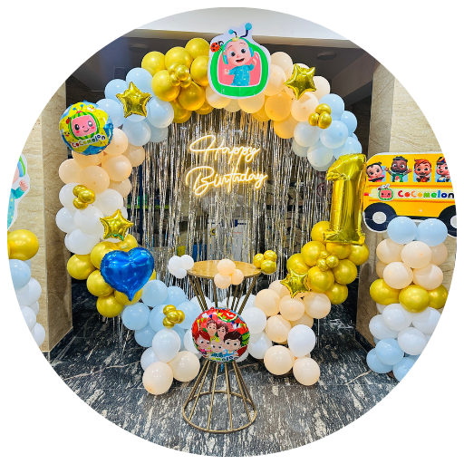 Premium Balloon Decoration For 1st Birthday icon